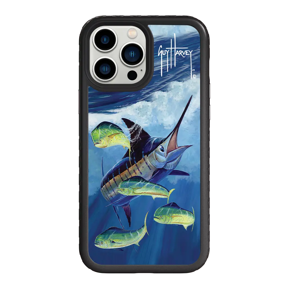 Guy Harvey Fortitude Series for Apple iPhone 13 Pro Max - Four Play - Custom Case - OnyxBlack - cellhelmet