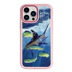 Guy Harvey Fortitude Series for Apple iPhone 13 Pro Max - Four Play - Custom Case - PinkMagnolia - cellhelmet