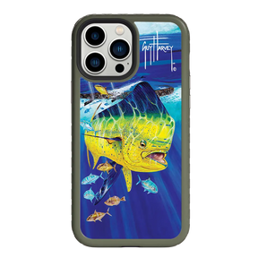 Guy Harvey Fortitude Series for Apple iPhone 13 Pro Max - Golden Prize - Custom Case - OliveDrabGreen - cellhelmet