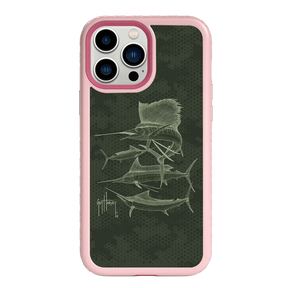 Guy Harvey Fortitude Series for Apple iPhone 13 Pro Max - Green Camo - Custom Case - PinkMagnolia - cellhelmet