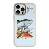 Guy Harvey Fortitude Series for Apple iPhone 13 Pro Max - Inshore Collage - Custom Case - Gray - cellhelmet