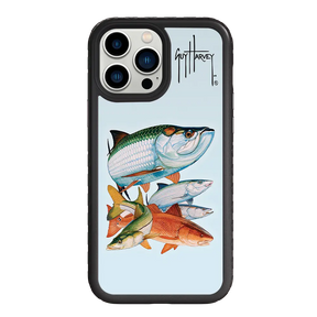 Guy Harvey Fortitude Series for Apple iPhone 13 Pro Max - Inshore Collage - Custom Case - OnyxBlack - cellhelmet
