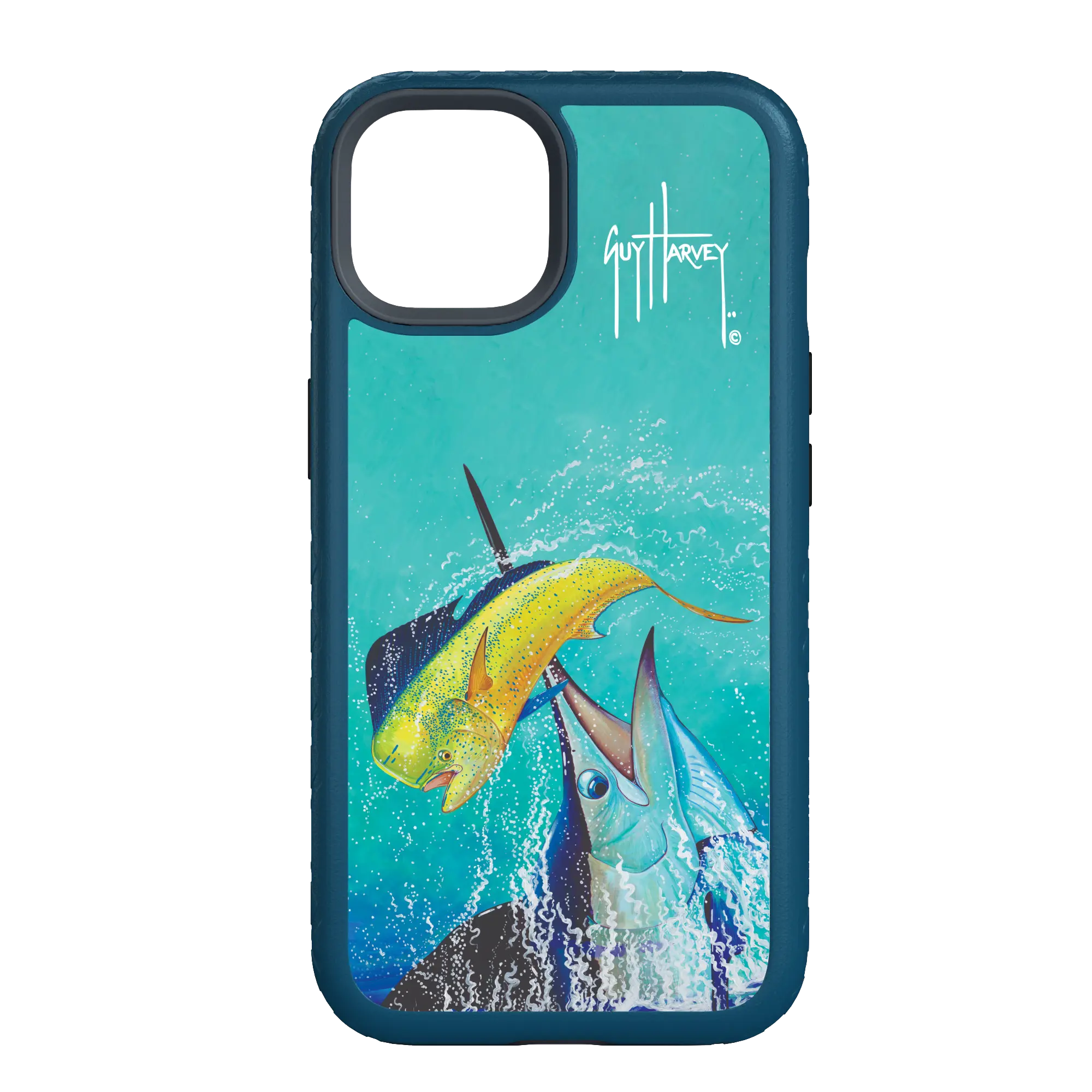 Guy Harvey Fortitude Series for Apple iPhone 14 - El Dorado II - Custom Case - DeepSeaBlue - cellhelmet