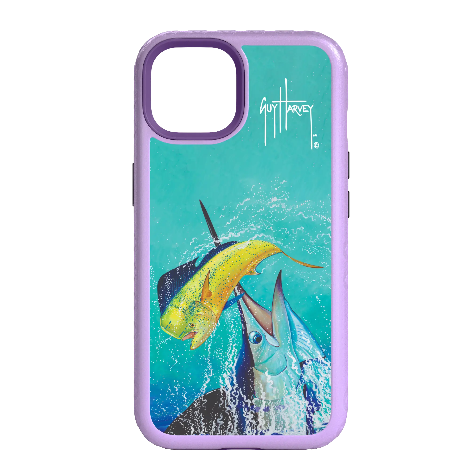 Guy Harvey Fortitude Series for Apple iPhone 14 - El Dorado II - Custom Case - LilacBlossomPurple - cellhelmet