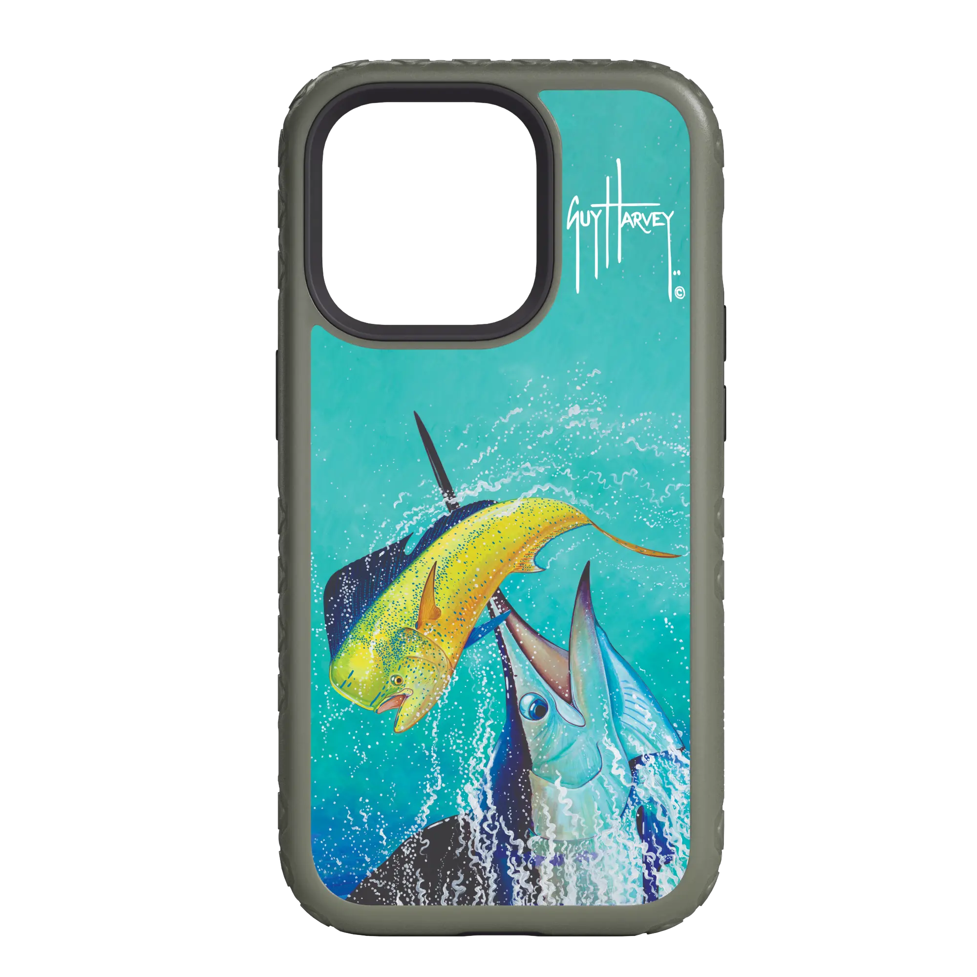 Guy Harvey Fortitude Series for Apple iPhone 14 Plus - El Dorado II - Custom Case - OliveDrabGreen - cellhelmet