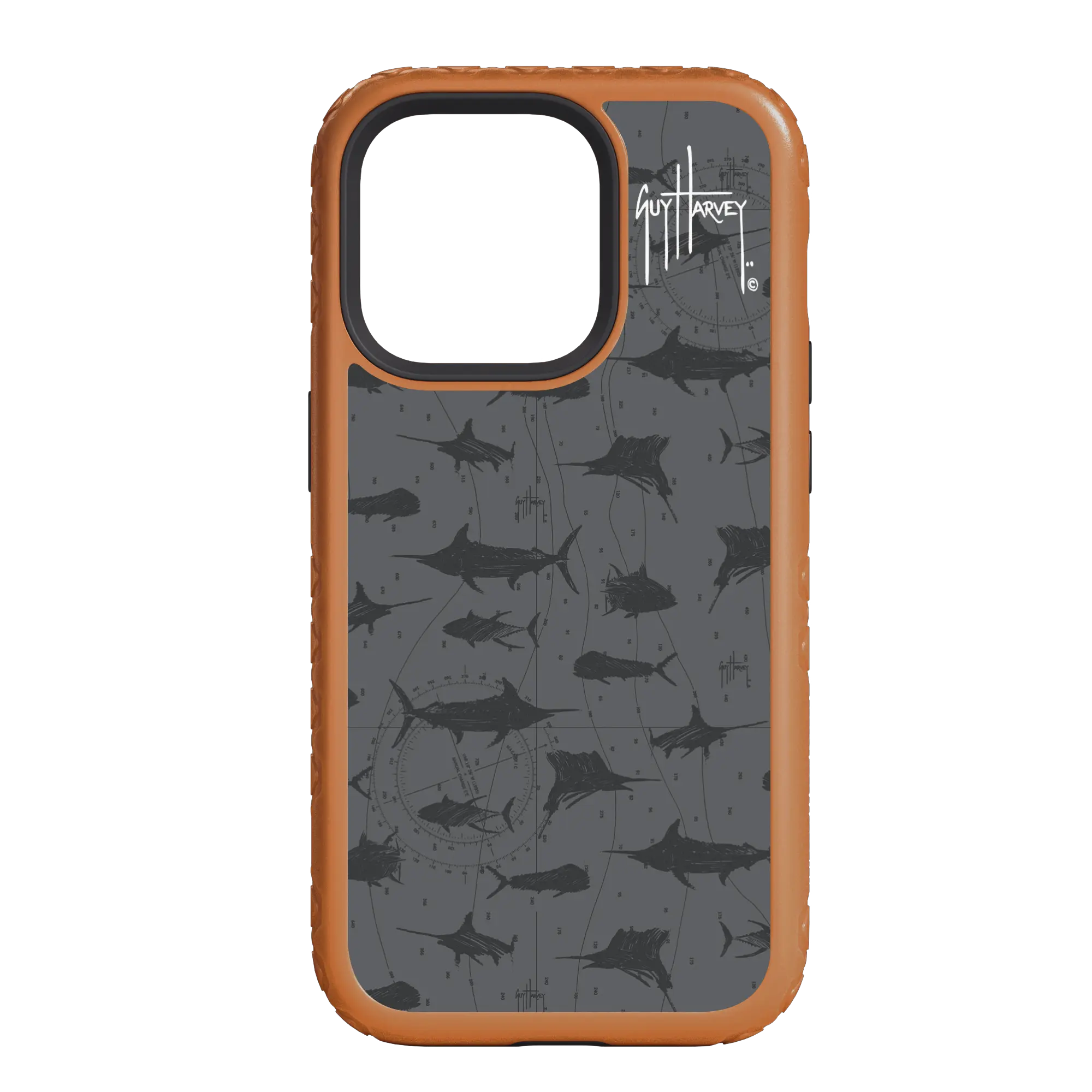 Guy Harvey Fortitude Series for Apple iPhone 14 Pro Max - Black Scribbler - Custom Case - PumpkinSpice - cellhelmet