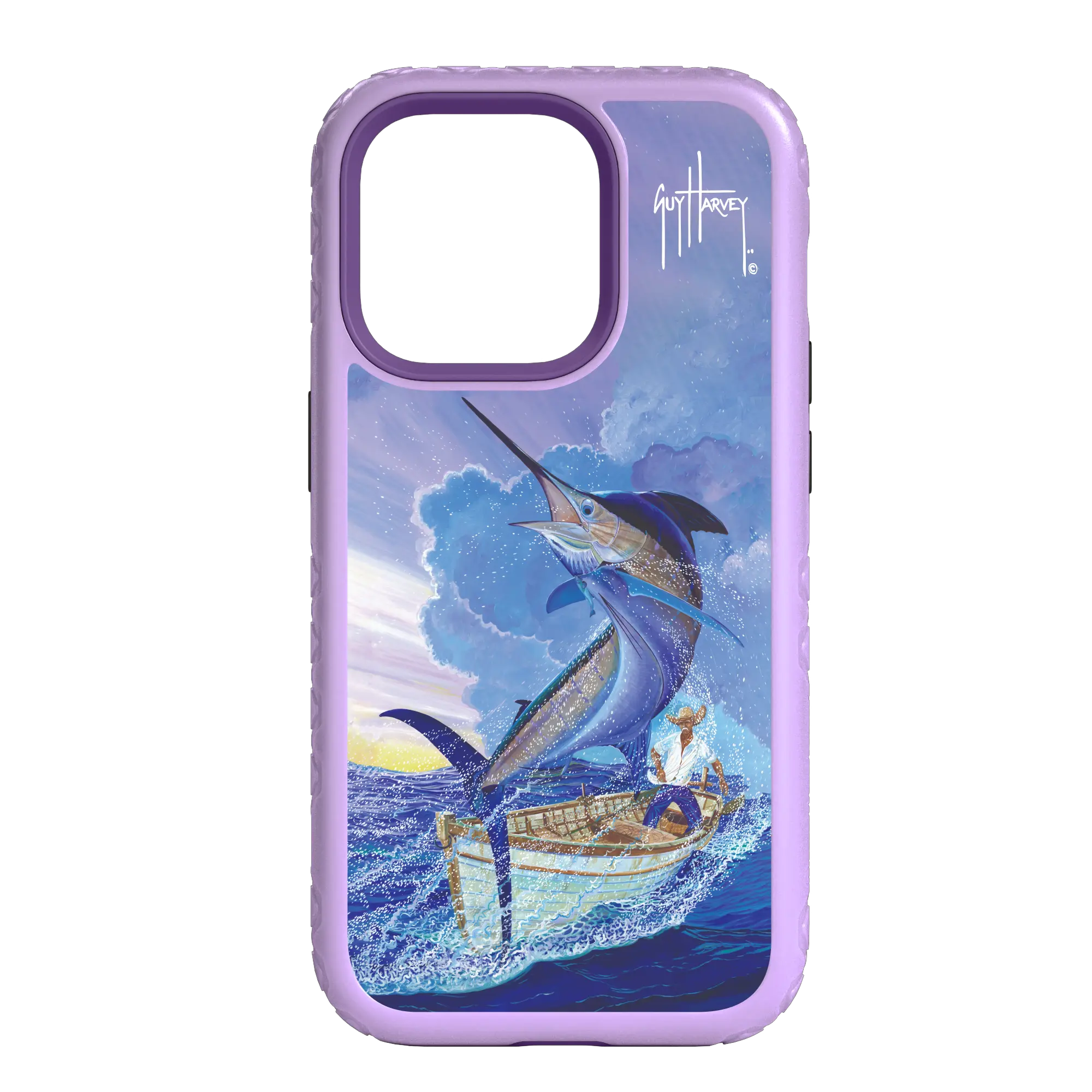Guy Harvey Fortitude Series for Apple iPhone 14 Pro Max - El Viejo - Custom Case - LilacBlossomPurple - cellhelmet