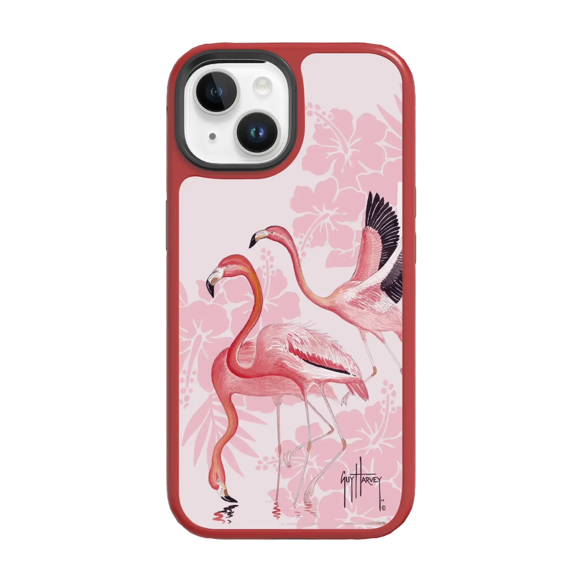 Guy Harvey Fortitude Series for Apple iPhone 15 - Flamingo