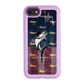 Guy Harvey Fortitude Series for Apple iPhone SE (2020) /6/7/8 - American Marlin - Custom Case - LilacBlossom - cellhelmet