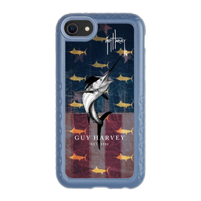 Guy Harvey Fortitude Series for Apple iPhone SE (2020) /6/7/8 - American Marlin - Custom Case - SlateBlue - cellhelmet