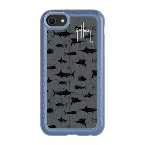 Guy Harvey Fortitude Series for Apple iPhone SE (2020) /6/7/8 - Black Scribbler - Custom Case - SlateBlue - cellhelmet
