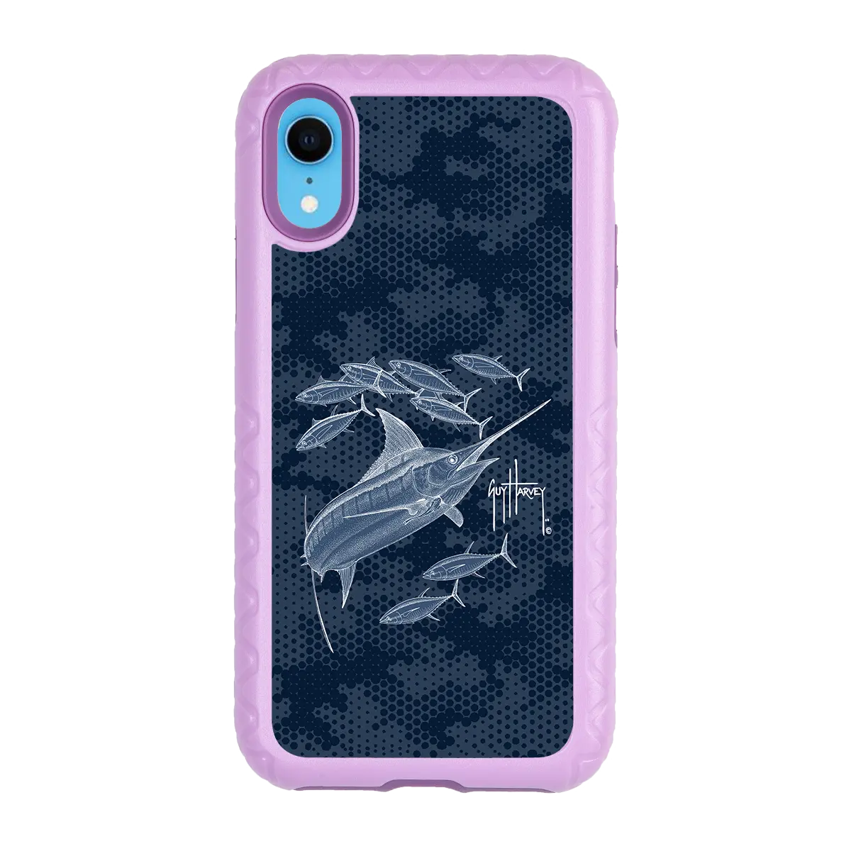 Guy Harvey Fortitude Series for Apple iPhone SE (2020) /6/7/8 - Blue Camo - Custom Case - LilacBlossom - cellhelmet