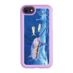 Guy Harvey Fortitude Series for Apple iPhone SE (2020) /6/7/8 - Bullseye Sword - Custom Case - LilacBlossom - cellhelmet
