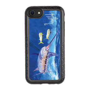 Guy Harvey Fortitude Series for Apple iPhone SE (2020) /6/7/8 - Bullseye Sword - Custom Case - OnyxBlack - cellhelmet