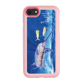 Guy Harvey Fortitude Series for Apple iPhone SE (2020) /6/7/8 - Bullseye Sword - Custom Case - PinkMagnolia - cellhelmet