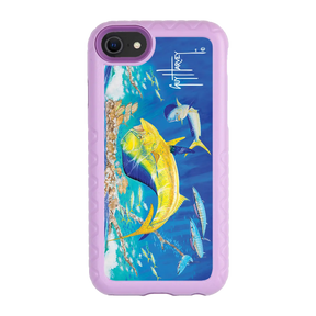 Guy Harvey Fortitude Series for Apple iPhone SE (2020) /6/7/8 - Dolphin Oasis - Custom Case - LilacBlossom - cellhelmet