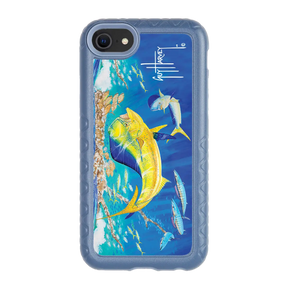 Guy Harvey Fortitude Series for Apple iPhone SE (2020) /6/7/8 - Dolphin Oasis - Custom Case - SlateBlue - cellhelmet