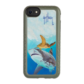 Guy Harvey Fortitude Series for Apple iPhone SE (2020) /6/7/8 - Eye of the Tiger - Custom Case - OliveDrabGreen - cellhelmet