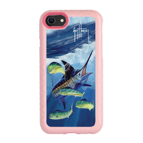 Guy Harvey Fortitude Series for Apple iPhone SE (2020) /6/7/8 - Four Play - Custom Case - PinkMagnolia - cellhelmet