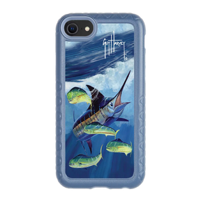 Guy Harvey Fortitude Series for Apple iPhone SE (2020) /6/7/8 - Four Play - Custom Case - SlateBlue - cellhelmet
