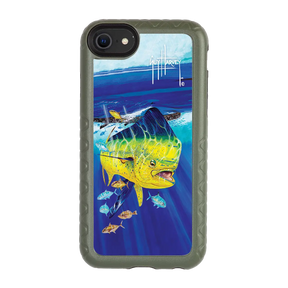 Guy Harvey Fortitude Series for Apple iPhone SE (2020) /6/7/8 - Golden Prize - Custom Case - OliveDrabGreen - cellhelmet