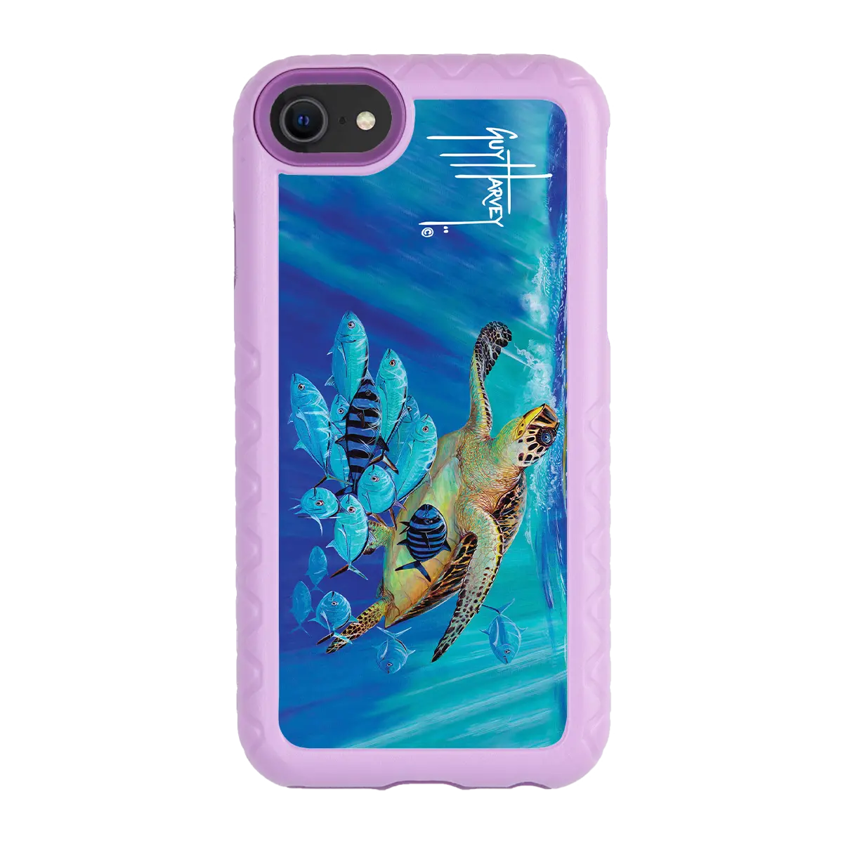 Guy Harvey Fortitude Series for Apple iPhone SE (2020) /6/7/8 - Hawksbill Caravan - Custom Case - LilacBlossom - cellhelmet
