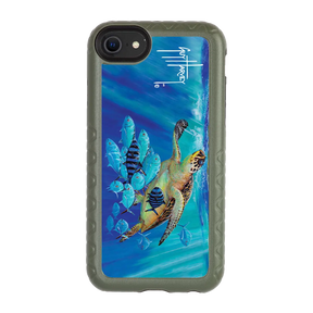 Guy Harvey Fortitude Series for Apple iPhone SE (2020) /6/7/8 - Hawksbill Caravan - Custom Case - OliveDrabGreen - cellhelmet