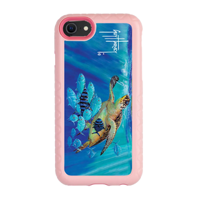 Guy Harvey Fortitude Series for Apple iPhone SE (2020) /6/7/8 - Hawksbill Caravan - Custom Case - PinkMagnolia - cellhelmet