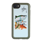 Guy Harvey Fortitude Series for Apple iPhone SE (2020) /6/7/8 - Inshore Collage - Custom Case - OliveDrabGreen - cellhelmet
