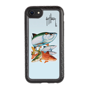 Guy Harvey Fortitude Series for Apple iPhone SE (2020) /6/7/8 - Inshore Collage - Custom Case - OnyxBlack - cellhelmet