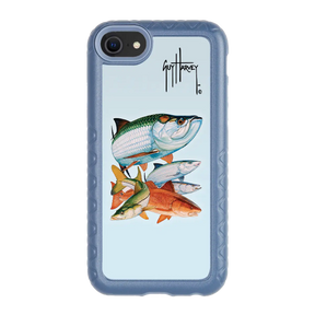 Guy Harvey Fortitude Series for Apple iPhone SE (2020) /6/7/8 - Inshore Collage - Custom Case - SlateBlue - cellhelmet