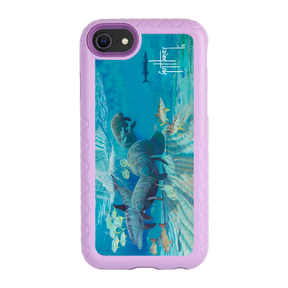 Guy Harvey Fortitude Series for Apple iPhone SE (2020) /6/7/8 - Manatee Pass - Custom Case - LilacBlossom - cellhelmet