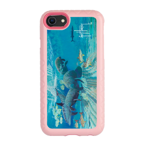 Guy Harvey Fortitude Series for Apple iPhone SE (2020) /6/7/8 - Manatee Pass - Custom Case - PinkMagnolia - cellhelmet
