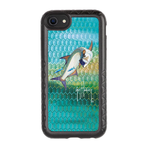 Guy Harvey Fortitude Series for Apple iPhone SE (2020) /6/7/8 - Tarpon Skin - Custom Case - OnyxBlack - cellhelmet