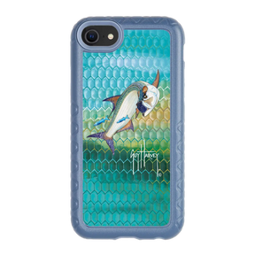 Guy Harvey Fortitude Series for Apple iPhone SE (2020) /6/7/8 - Tarpon Skin - Custom Case - SlateBlue - cellhelmet
