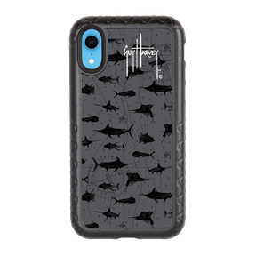 Guy Harvey Fortitude Series for Apple iPhone XR - Black Scribbler - Custom Case - OnyxBlack - cellhelmet