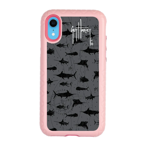 Guy Harvey Fortitude Series for Apple iPhone XR - Black Scribbler - Custom Case - PinkMagnolia - cellhelmet