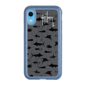 Guy Harvey Fortitude Series for Apple iPhone XR - Black Scribbler - Custom Case - SlateBlue - cellhelmet
