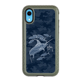 Guy Harvey Fortitude Series for Apple iPhone XR - Blue Camo - Custom Case - OliveDrabGreen - cellhelmet