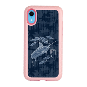 Guy Harvey Fortitude Series for Apple iPhone XR - Blue Camo - Custom Case - PinkMagnolia - cellhelmet