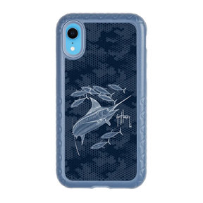 Guy Harvey Fortitude Series for Apple iPhone XR - Blue Camo - Custom Case - SlateBlue - cellhelmet