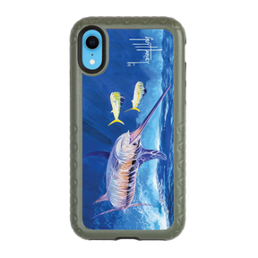 Guy Harvey Fortitude Series for Apple iPhone XR - Bullseye Sword - Custom Case - OliveDrabGreen - cellhelmet