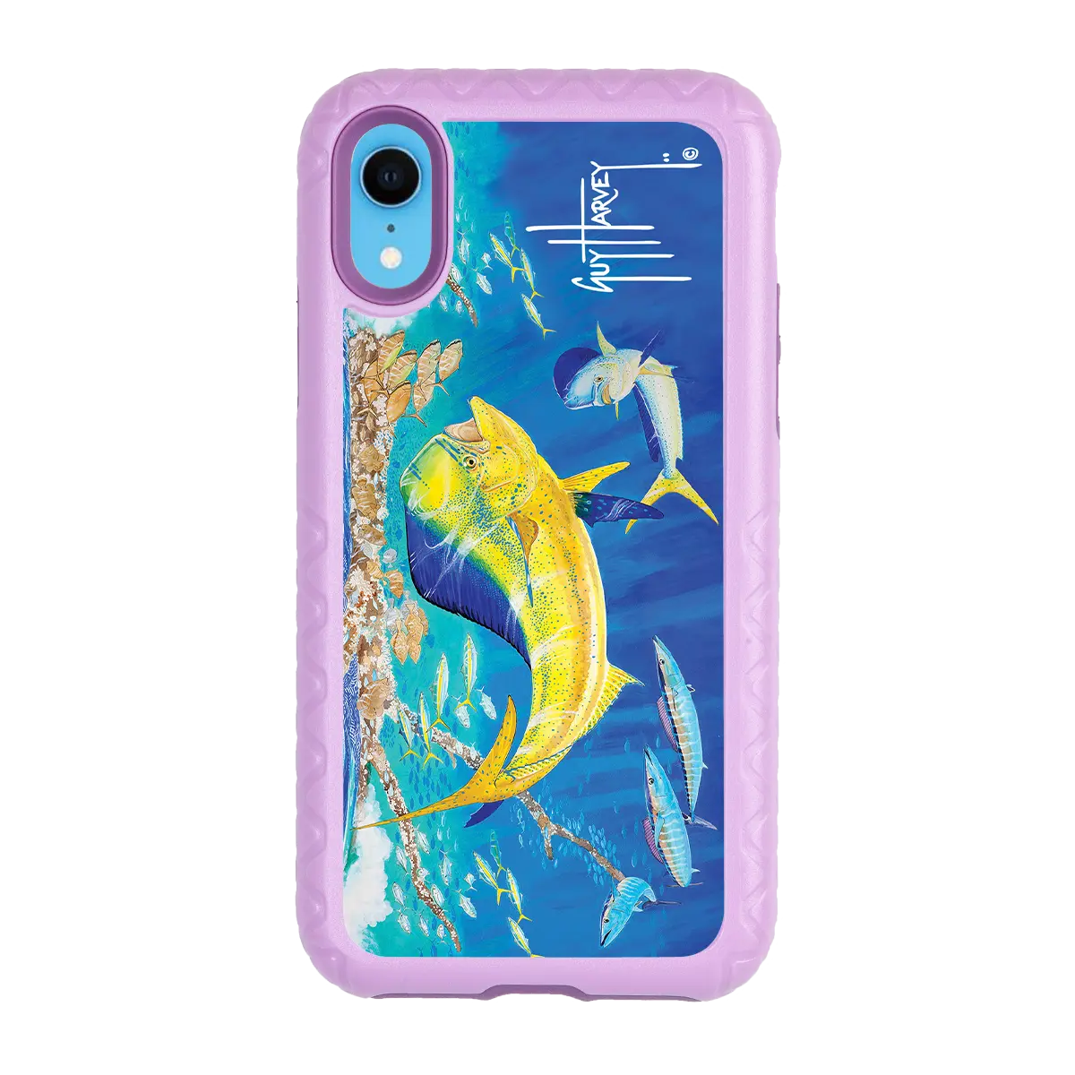 Guy Harvey Fortitude Series for Apple iPhone XR - Dolphin Oasis - Custom Case - LilacBlossom - cellhelmet