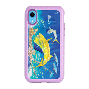 Guy Harvey Fortitude Series for Apple iPhone XR - Dolphin Oasis - Custom Case - LilacBlossom - cellhelmet