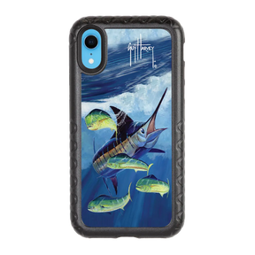 Guy Harvey Fortitude Series for Apple iPhone XR - Four Play - Custom Case - OnyxBlack - cellhelmet