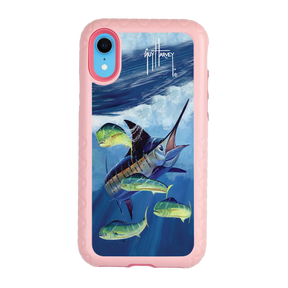 Guy Harvey Fortitude Series for Apple iPhone XR - Four Play - Custom Case - PinkMagnolia - cellhelmet