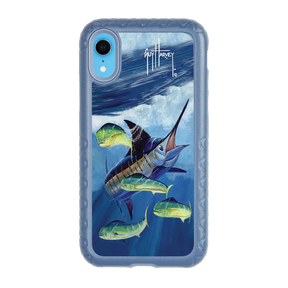 Guy Harvey Fortitude Series for Apple iPhone XR - Four Play - Custom Case - SlateBlue - cellhelmet