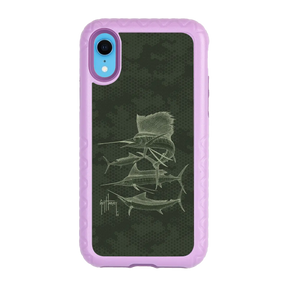 Guy Harvey Fortitude Series for Apple iPhone XR - Green Camo - Custom Case - LilacBlossom - cellhelmet