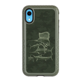 Guy Harvey Fortitude Series for Apple iPhone XR - Green Camo - Custom Case - OliveDrabGreen - cellhelmet