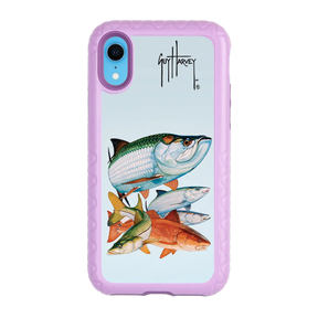 Guy Harvey Fortitude Series for Apple iPhone XR - Inshore Collage - Custom Case - LilacBlossom - cellhelmet